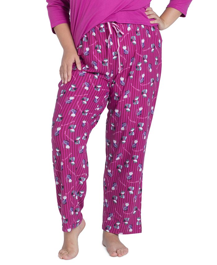 Muk Luks Printed Butter Knit Sleep Pants Macy s