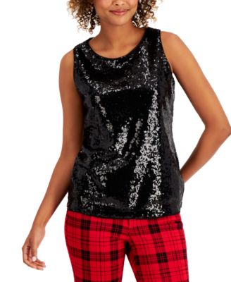 sequin tops macys