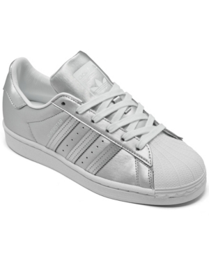 image of adidas Originals Women-s Superstar Metallic Casual Sneakers from Finish Line