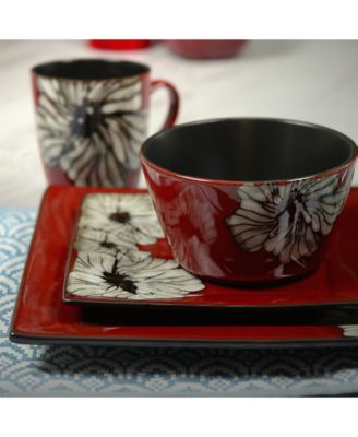 Winter Bloom 16 Pc. Dinnerware Set, Service for 4