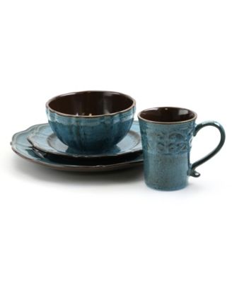 Lavish 16 Pc. Dinnerware Set, Service for 4