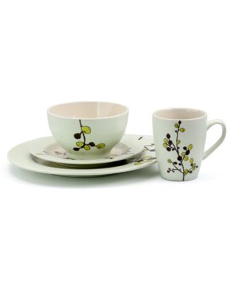 Retro Bloom 16 Pc. Dinnerware Set, Service for 4