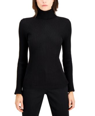 womens black turtle neck sweater