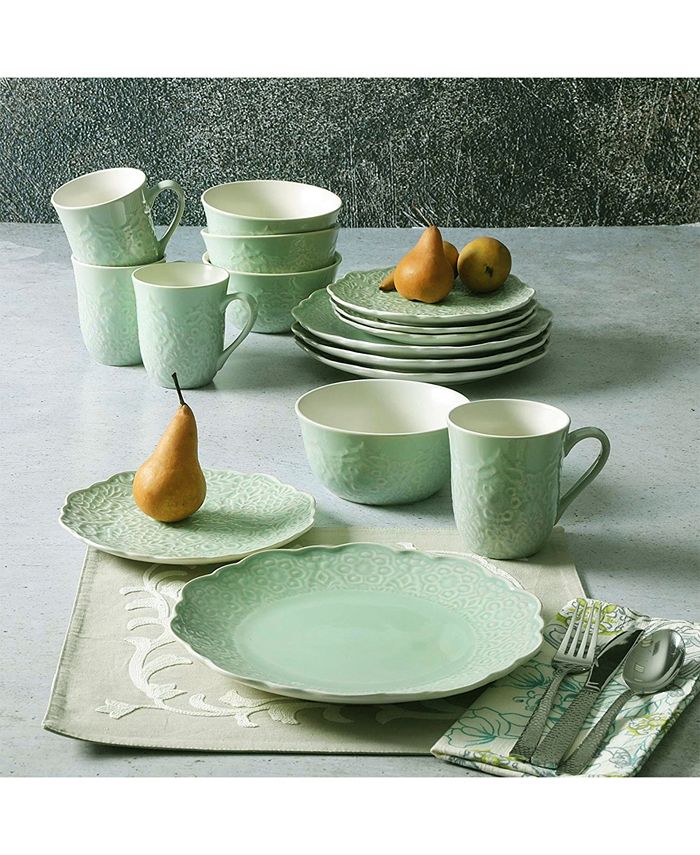 Gibson Elite Portina 16 Piece Stoneware Dinnerware Set Macy's