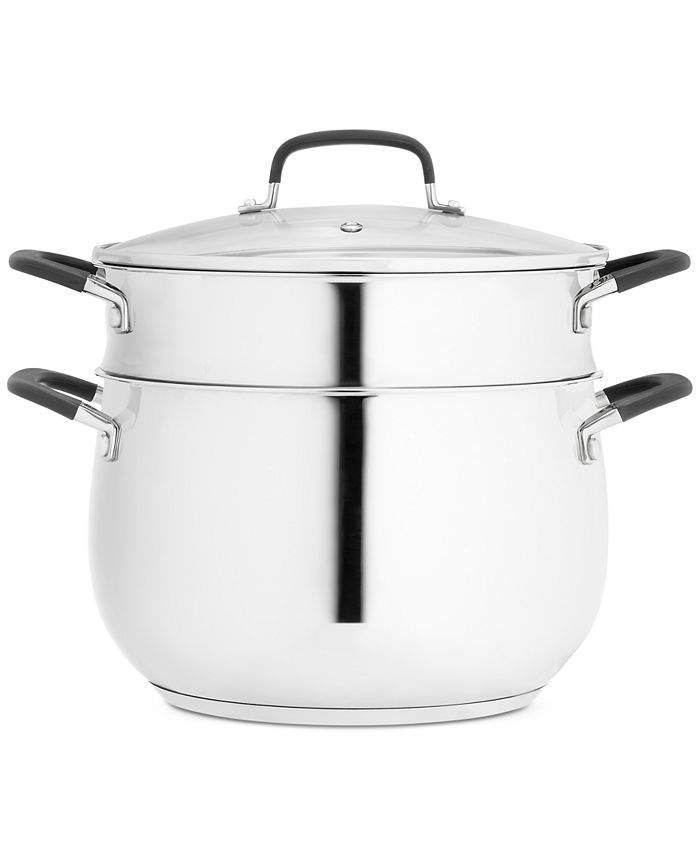 Belgique Stainless Steel 8Qt. Stock Pot with MultiUse Insert, Created for Macy's Macy's