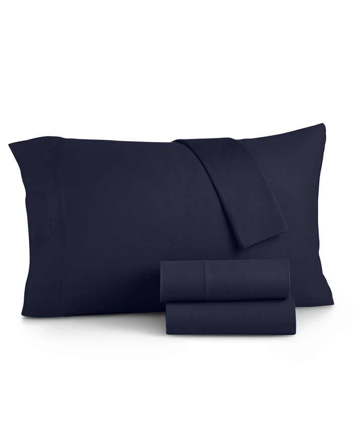 Martha Stewart Collection CLOSEOUT! Jersey Knit 3Pc. Sheet Set, Twin