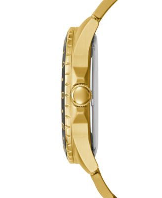 Men's Gold-Tone Stainless Steel Bracelet Watch 44mm