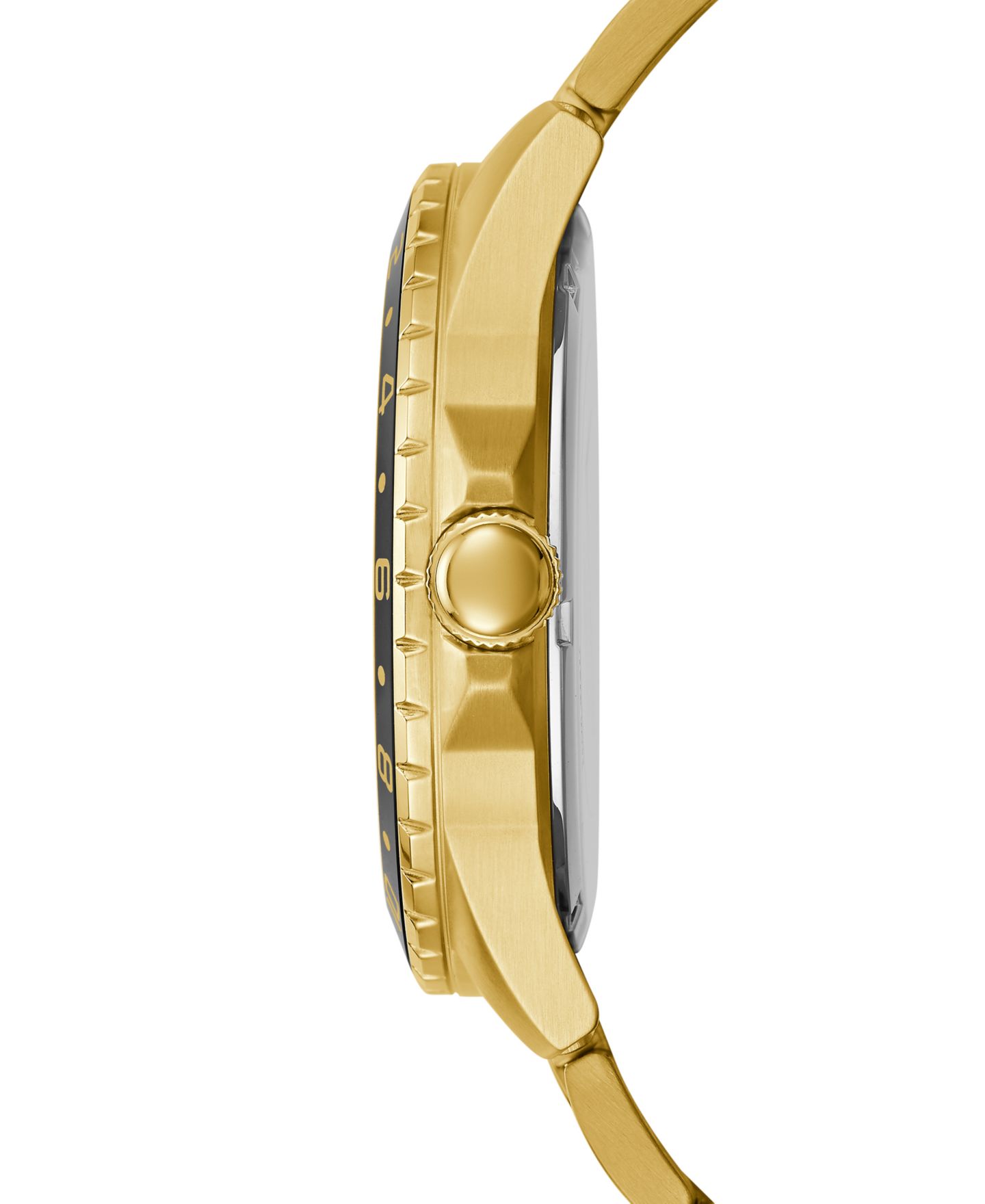 Мужские часы GUESS Gold-Tone Stainless Steel Bracelet Watch 44mm — фото 3