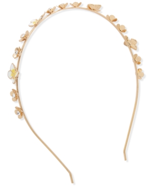 image of lonna & lilly Gold-Tone Crystal Flower & Butterfly Headband