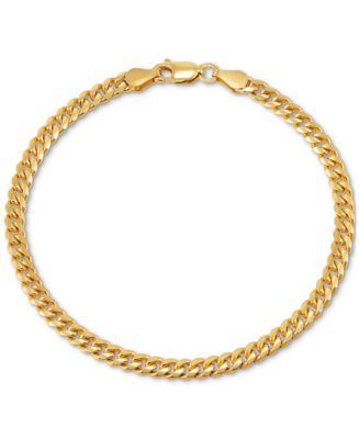 Giani Bernini Curb Link Chain Bracelet in 18k Gold-Plated Sterling ...