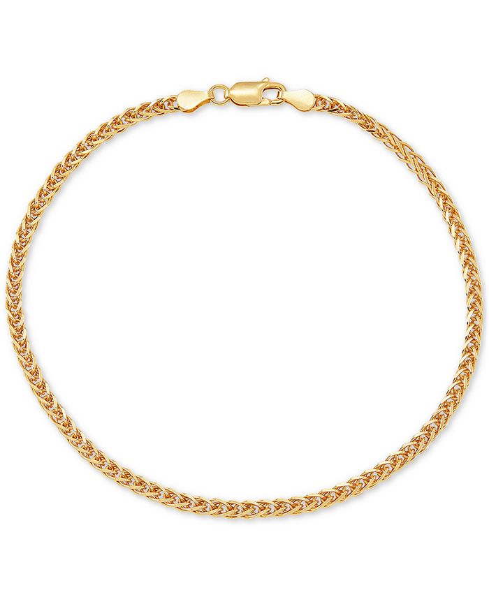 Giani Bernini - Wheat Link Chain Ankle Bracelet in 18k Gold-Plated Sterling Silver
