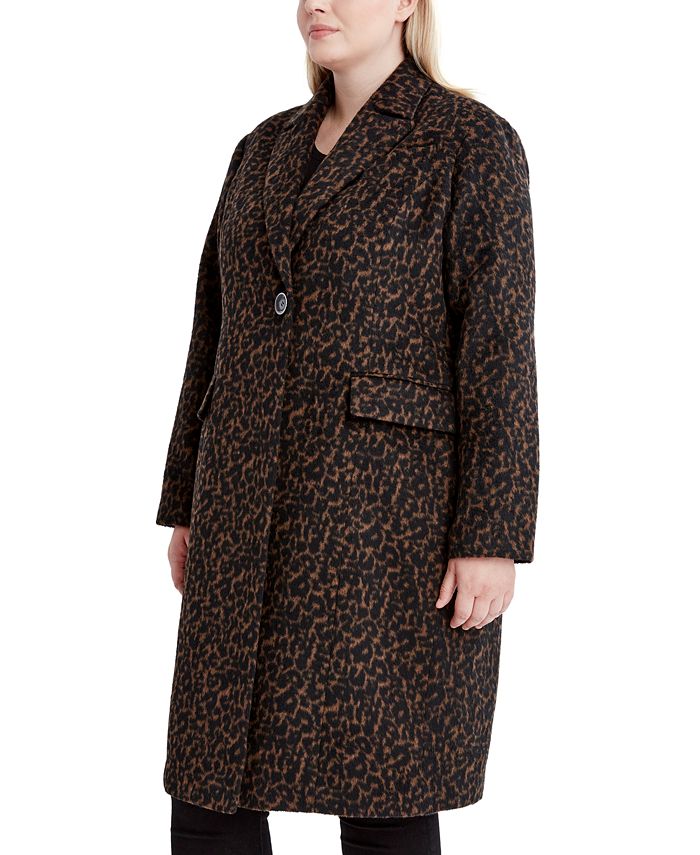 Tahari leopard coat 2025