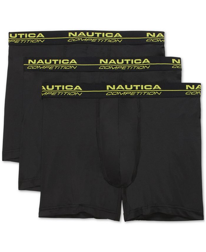 Nautica Men's 3Pk. Mesh Performance Boxer Briefs Macy's