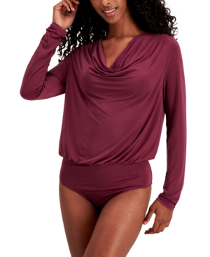 image of Leyden Solid Cowlneck Bodysuit