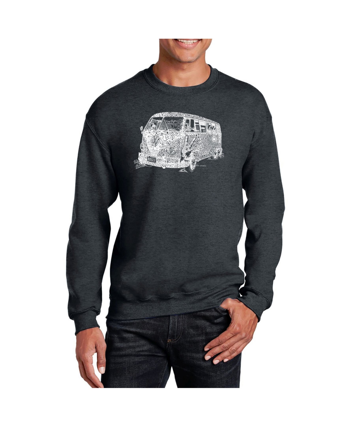 Word Art The 70's Crewneck Sweatshirt - Gray