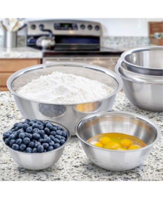 HomeIT - Stainless Steel 6-Pc. Mixing bowls