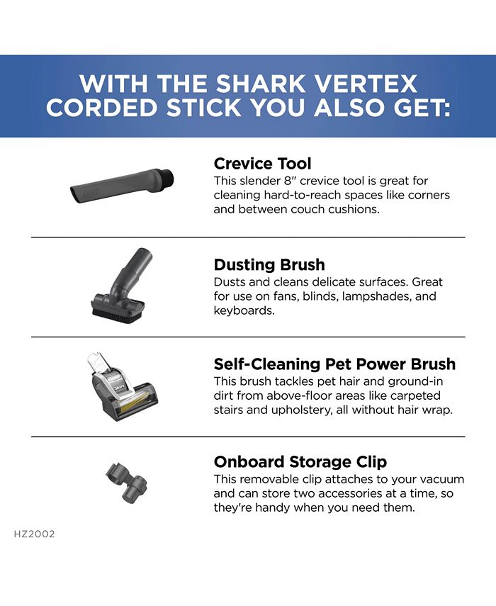 Shark Vertex™ UltraLight™ DuoClean® PowerFins Corded Stick Vacuum with