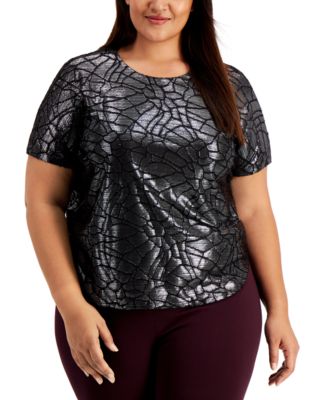 silver blouse macys