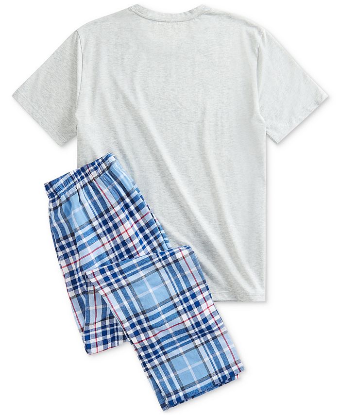 Nautica Men's Flannel Pants Pajama Set Macy's