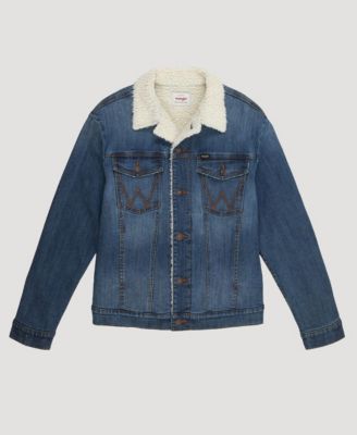 Denim jacket with sherpa lining mens best sale