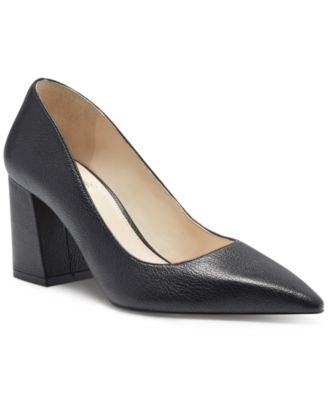 vince camuto black block heel