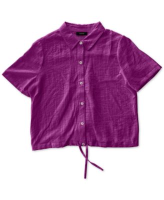 Alfani - Drawstring-Hem Shirt
