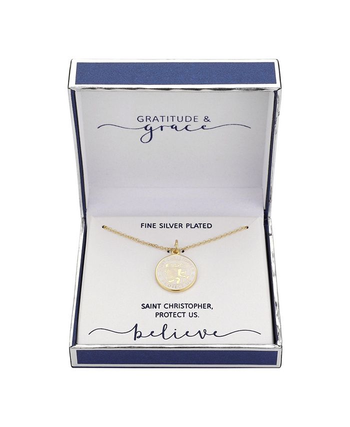 Macy's st christopher on sale necklace