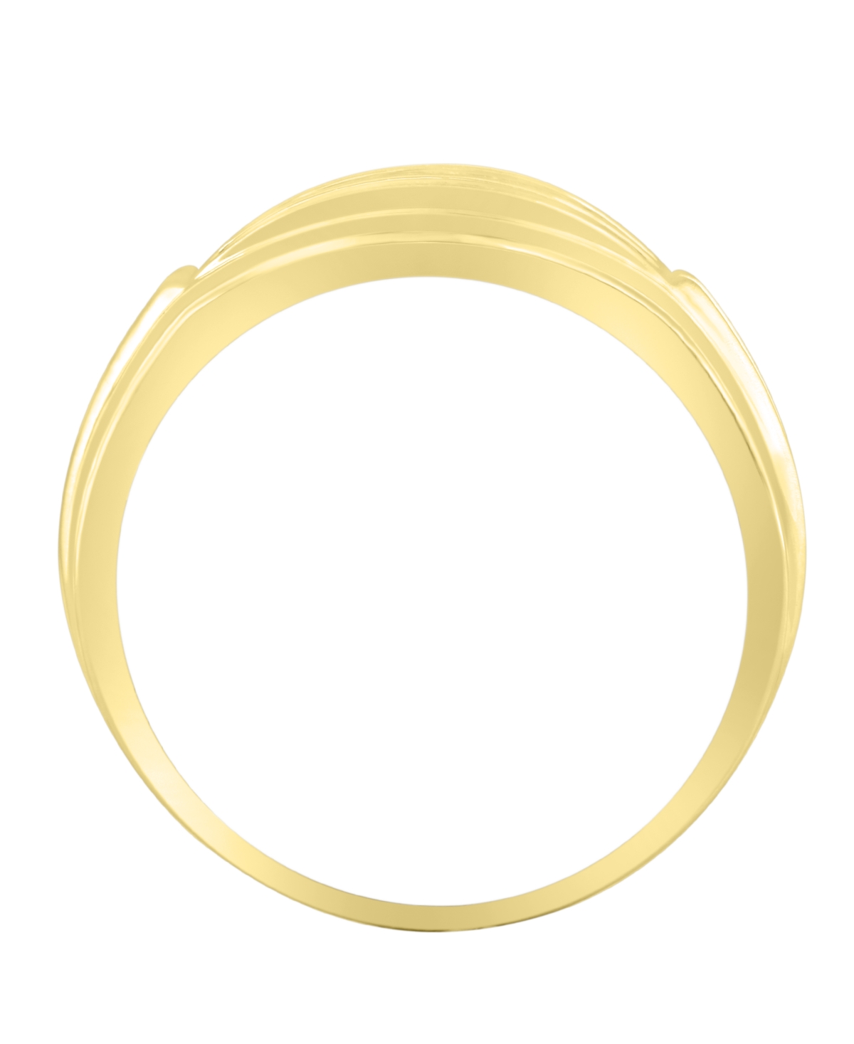 Men's Diamond (1/4 ct. t.w.) Ring in 10K White orGold - Yellow