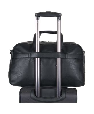 20" Faux Leather Lightweight Carry-On Travel Duffel