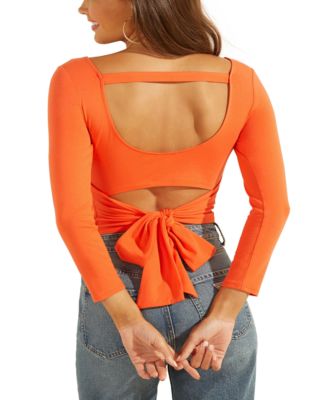 GUESS - Jeani Cutout Tie-Back Top