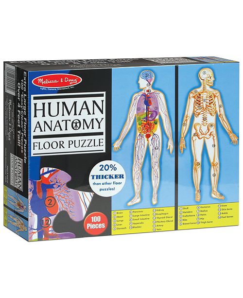 Melissa And Doug Kids Toy Human Body 100 Piece Floor Puzzle