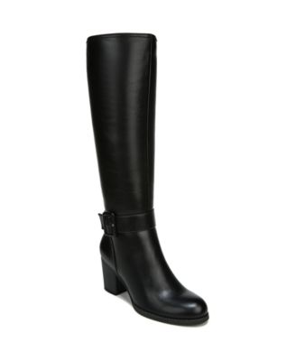 macys womens black knee high boots