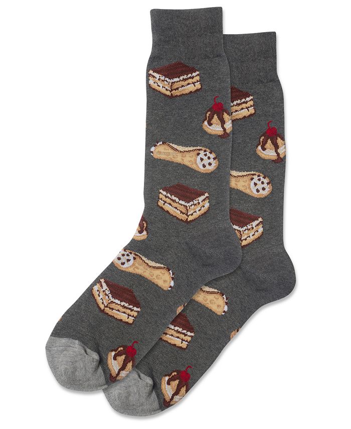 Hot Sox Men's Italian Pastries Crew Socks Macy's