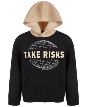 Ideology Big Boys Take Risks Pullover Hoodie Created for Macy's