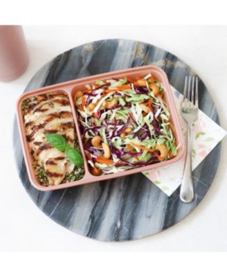 Food Prep 2-Compartment Food Storage Containers, Pack of 10