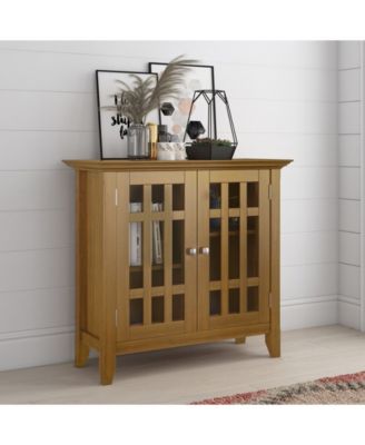 Bedford Solid Wood Low Storage Media Cabinet