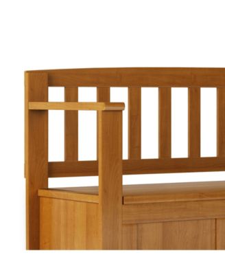 Brooklyn Solid Wood Entryway Storage Bench