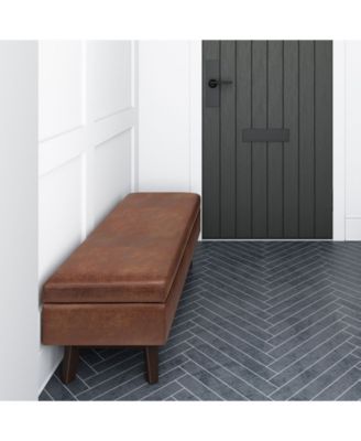 Owen Mid Century Modern Rectangle Rectangular Storage Ottoman