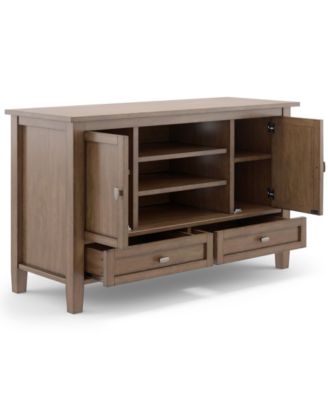 Warm Shaker Solid Wood TV Media Stand