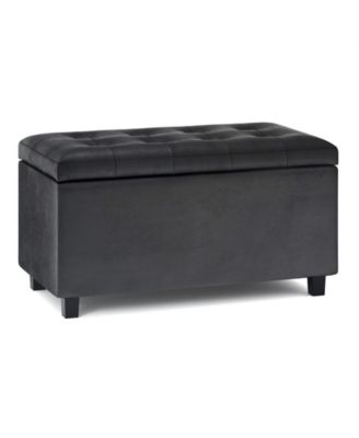Cosmopolitan Contemporary Rectangle Storage Ottoman