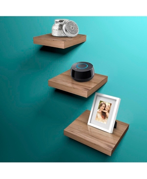 Sorbus Wood 3-Pc Tile Shelf's