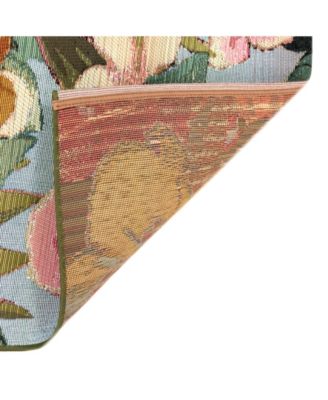 Marina Tropical Floral Multi 6'6" x 9'4" Outdoor Area Rug