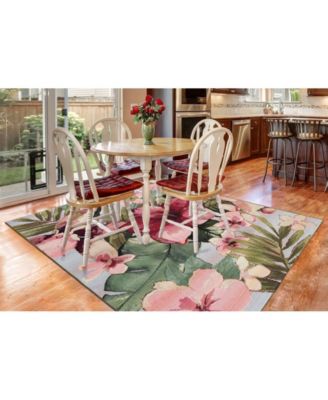 Marina Tropical Floral Multi 8'10" x 11'9" Outdoor Area Rug