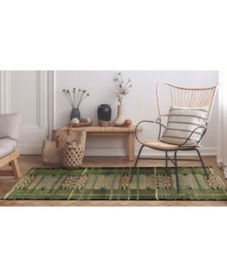 Marina Tribal Stripe 6'6" x 9'4" Outdoor Area Rug