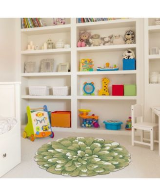 Frontporch Mum 3' x 3' Round Rug