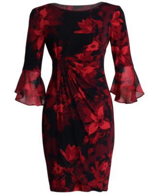 plus size red sheath dress