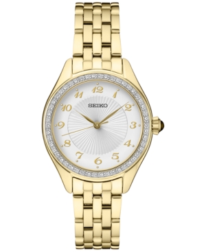image of Seiko Women-s Gold-Tone Bracelet Watch 29mm