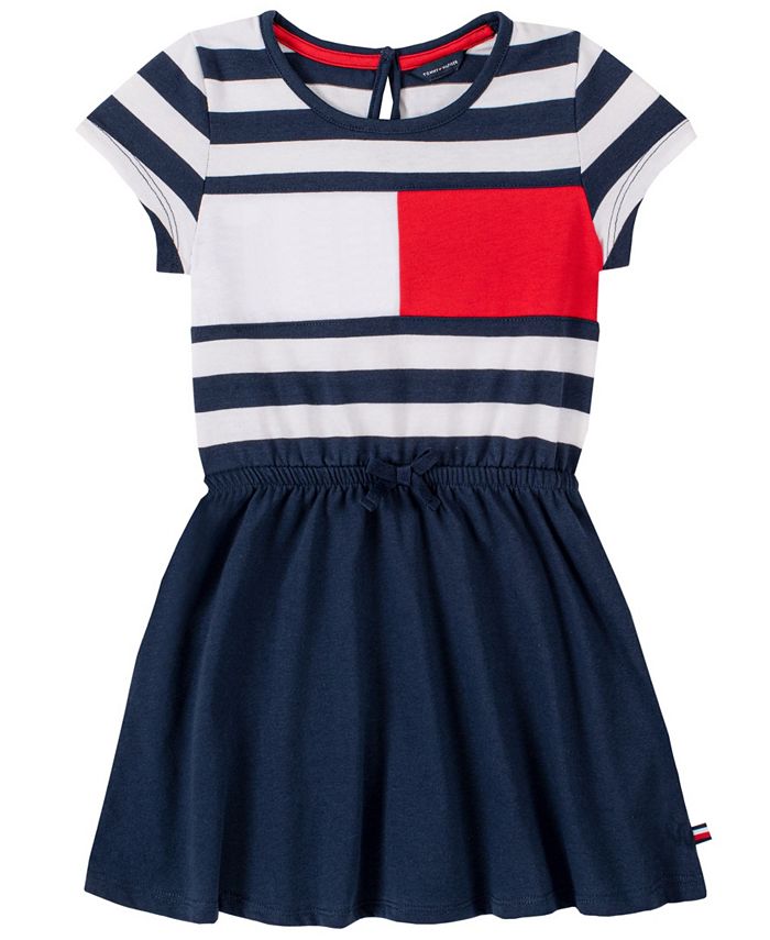 Trunk bibliotek stykke erklære Tommy Hilfiger Toddler Girls Stripe Flag Tee Dress - Macy's