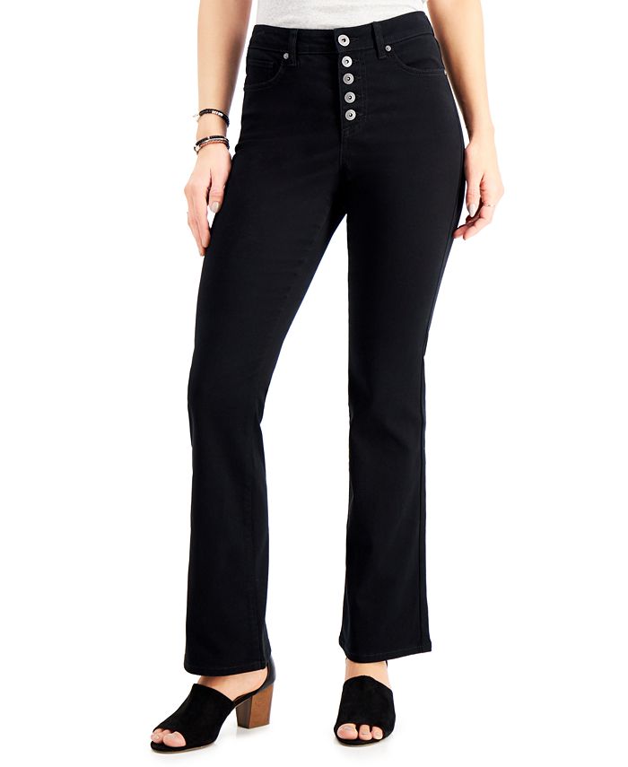 Style & Co Button-Fly Bootcut Jeans, Created for Macy's - Macy's