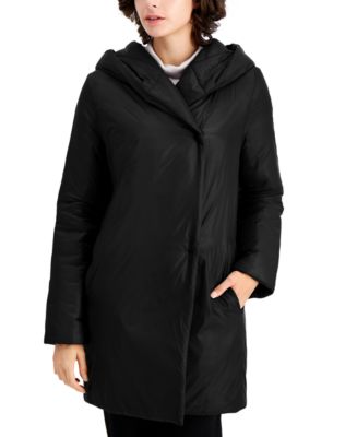 Eileen Fisher Hooded Shawl Collar Coat Macy s